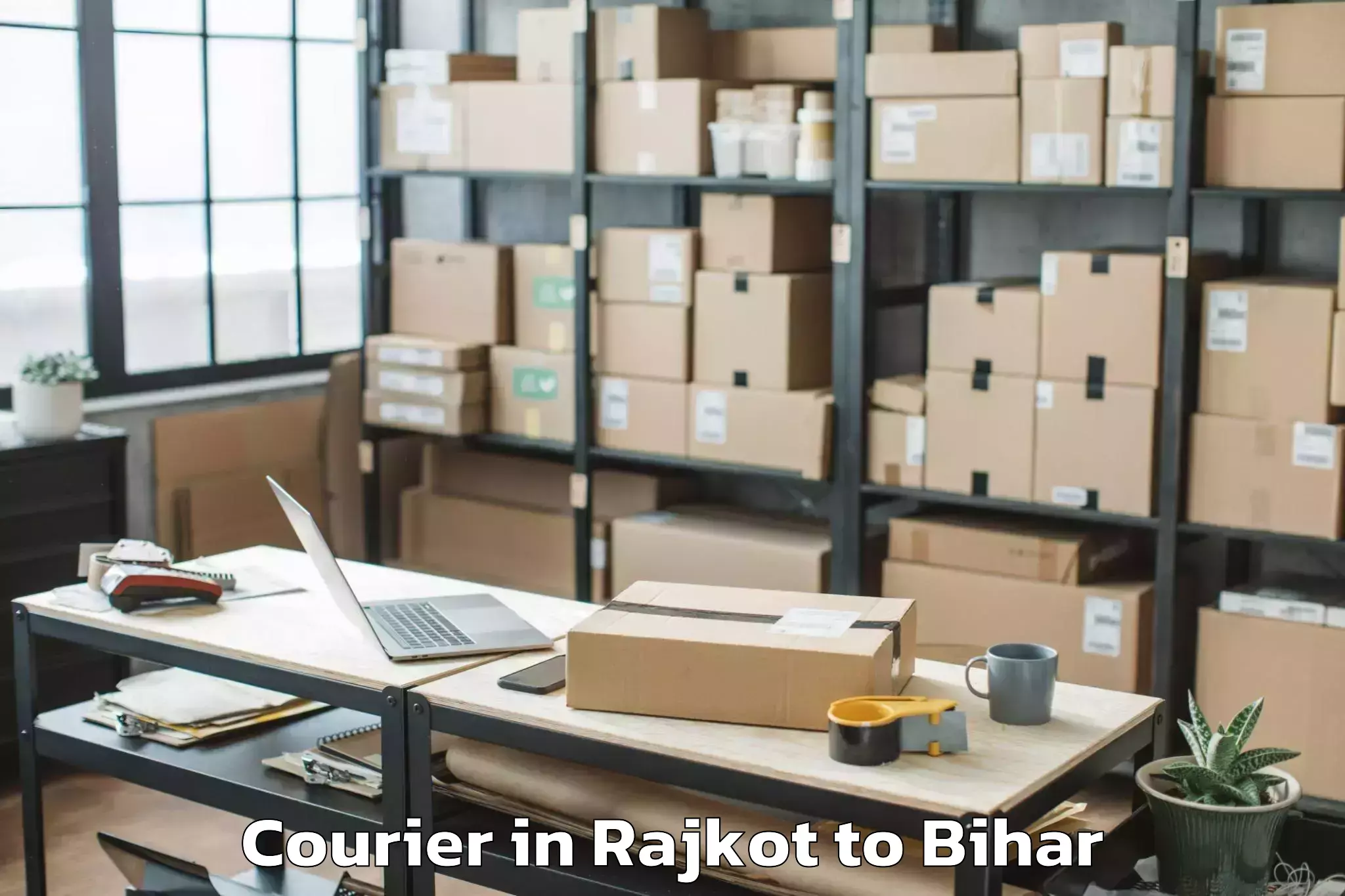 Trusted Rajkot to Khizarsarai Courier